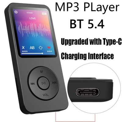 LETTORE MP3/MP4 MUSICALE CON SCHERMO DIGITALE LCD MINI CLIP  128GB BLUETOOTH  - Immagine 1 di 4