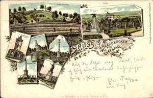 Litho Saarbrücken im Saarland, Ehrental, Spichererberg, Denkmäler - 4400216 - Bild 1 von 2