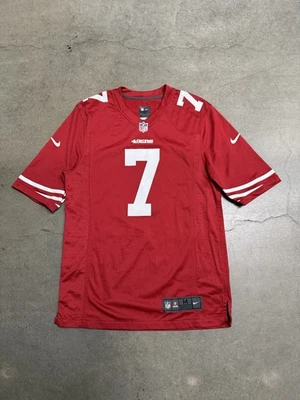 旧金山 49 人队 Colin Kaepernick #7 耐克 NFL 红色球衣男式 L — 第 1/4 张图片