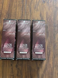 Schwarzkopf Color Boost Vibrancy Booster Hair Color, Brown, Lot of 3 - Picture 1 of 6
