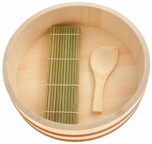 Hangiri set in legno per riso sushi - 27 cm - Foto 1 di 2