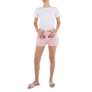 Stella Mccartney Ladies Embroidered-Logo Mid-Rise Shorts, Waist Size 25" - Picture 1 of 7