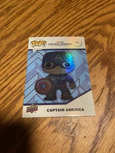 Captain America 2023 Upper Deck Funko Pop Marvel Infinity Saga Patina Holo #11 - Picture 1 of 1