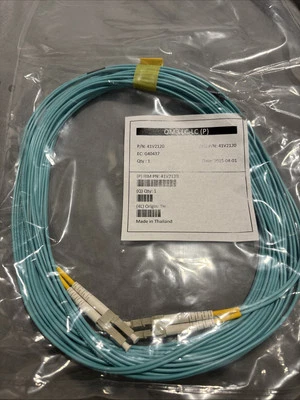 IBM 41V2120 10M fiber CABLE OM3 LC-LC (P) - Image 1 of 2