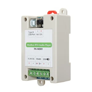[ Flyron FN-MD01 ]  Modbus RTU Audio Player with 20W Amplifier - Picture 1 of 5