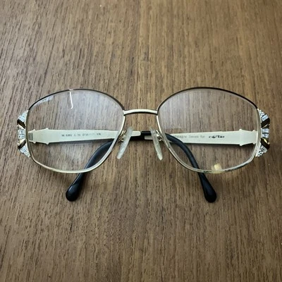 Caviar Sunglasses 6393 C 16 Gold Brown Crystals Frame 55mm Butterfly Champagne - Image 1 of 4