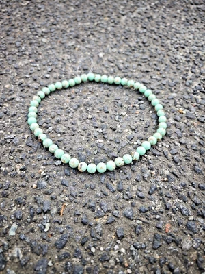 Handgefertigte Afrikanischer Türkis - Kette - Natürliche Edelsteinperlen 8mm WL - Bild 1 von 3