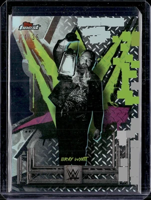 2025 Topps Finest WWE #116 Bray Wyatt Uncommon Die Cut Refractor 1/35 - Image 1 of 2