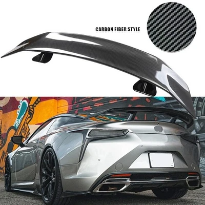 For Lexus LC500 LC500H Carbon Fiber 46+Car Rear Trunk Spoiler+Lip Wing Racing Foto 1 de 4