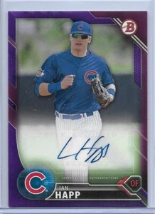 2016 Bowman Prospect Purple Ian Happy handsigniert #PA-IH #D/250 Chicago Cubs - Bild 1 von 2