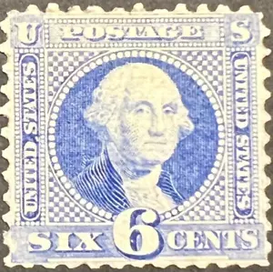 Scott#: 115 - George Washington 6¢ 1869 NBNC UNUSED single stamp MNG - Picture 1 of 2