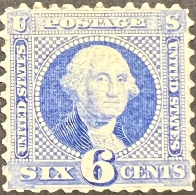 Scott#: 115 - George Washington 6¢ 1869 NBNC UNUSED single stamp MNG - Image 1 of 2