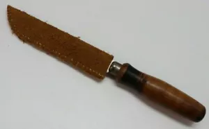Cuchillo Dexter Vintage EE. UU. con funda de cuero 10 1/4"L en estuche E702 - Imagen 1 de 5