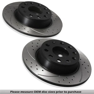 DISCOS DE FRENO TRASEROS PERFORADOS 272MM PARA AUDI TT A1 A3 S3 8P 8V 2011+ - Imagen 1 de 8