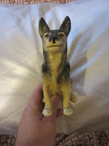 SylvaC Pottery 6” German Shepherd Alsatian Dog Figurine #3321 England NR - Picture 1 of 10