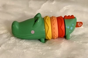 🌷Fisher Price Develops Clicker Alligator 6m+ Infant Activity Toy Plastic Rattle - Picture 1 of 8