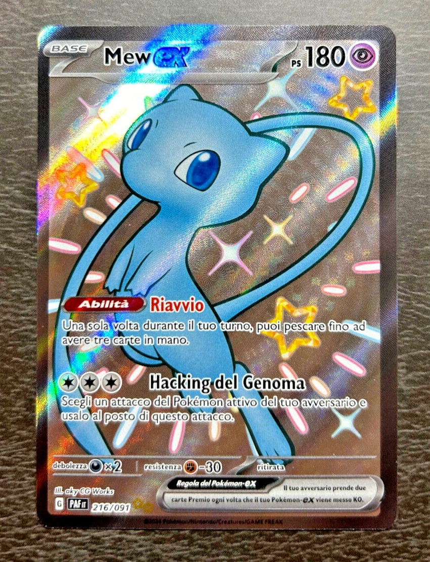 Mew ex full art a carte gioco singole collezionabili pokémon