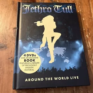 Jethro Tull Around The World Live 4-Disc DVD Box Set & Book NTSC Region 0 USA - Imagen 1 de 10