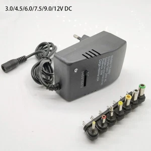 Adjustable Charger Multi Voltage Power Supply AC 220V TO 12V DC 9V 6V 7.5V 5V 3V - Picture 1 of 4