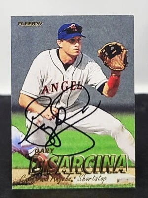 GARY DISARCINA Signed Autograph 1997 Fleer Baseball Card #39 Cleveland Indians - Image 1 of 2