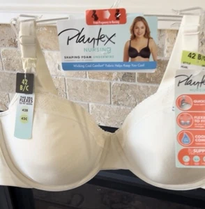 Playtex Nursing Quickstrap Underwire Bra #4959 Pearl Size 42 B/C As Is $36 Ret - Picture 1 of 5