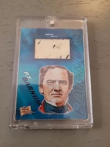 P.T. Barnum Relic Handwritten Words PATCH VS. Versus Historical CIRCUS Like AUTO - Picture 1 of 2