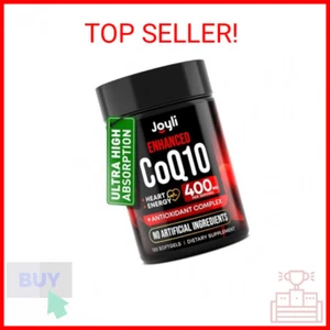 CoQ10 400mg Softgels - High Absorption Co Q10, 400mg Softgels for Heart Health & - Picture 1 of 2