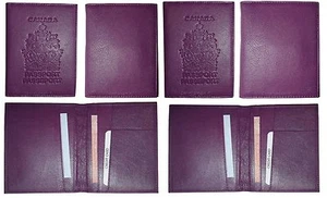 Canadian leather passport cover wallet Canada passport case. passport new - Picture 1 of 12