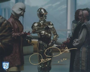 Foto oficial firmada por Anthony Daniels Star Wars C-3po 8x10 KENOBI Pix OPX 063550 - Imagen 1 de 3