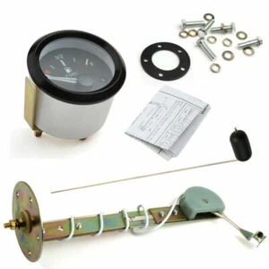 2" 52mm Car Fuel Level Gauge Meter w/ Fuel Sensor E-1/2-F Pointer 12V Universal - Picture 1 of 12