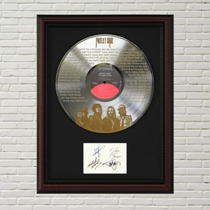 Motley Crue - Home Sweet Home Silver LP Framed Signature Card Display - Picture 1 of 3