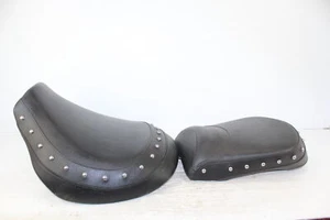 2008 2009 SUZUKI BOULEVARD C109R VLR1800 PAIR FRONT & REAR SEAT SEATS STUDDED - Picture 1 of 12