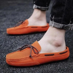 Mocasines transpirables para hombre punta redonda conducción mulas barco zapatos mocasín zapatillas - Imagen 1 de 16