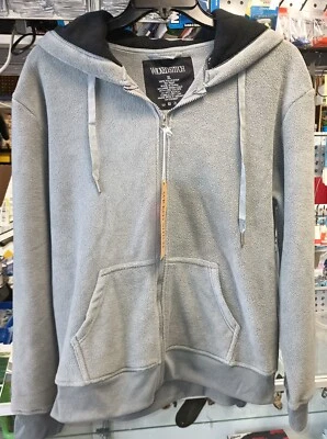 Sudadera con Capucha Wicked Stitch Cremallera Frontal Polar Gris Y Negro Talla XL Foto 1 de 4