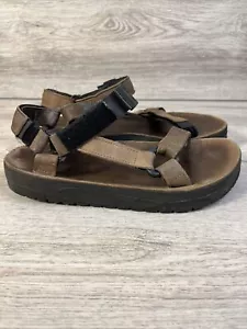 Sandalias de Cuero Teva Zapato Marrón Informal Tirantes Para Mujer 9 Para Hombre 6/7 Hechas en EE. UU. - Imagen 1 de 17