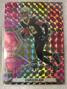 2022 Panini Mosaic Pink Camo Rookie Chris Olave #277 Saints  - Picture 1 of 2