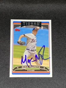 Mike Maroth Detroit Tigers Signed Auto 2006 Topps Card #184 ~ COA - Picture 1 of 3