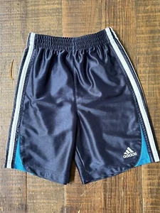 Boys Adidas navy basketball gym shorts size 5 - Picture 1 of 3