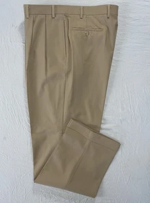 Ralph Lauren Total Comfort Pleated/Cuffed Wool Dress Pants, Slacks. Men's 36X32. - Image 1 of 4