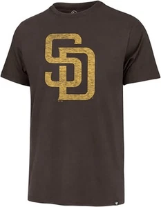 Camiseta marrón de los Padres de San Diego para hombre con licencia oficial MLB algodón cuello redondo - Imagen 1 de 2