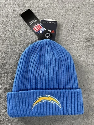 NFL Team Apparel Los Angeles Chargers Fanatics Knit Cuffed Beanie Hat Blue Bolt - Image 1 of 4