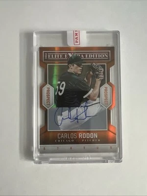 Carlos Rodon RC 2014 Panini Elite Extra Edition Prospects Red Auto Ink /10  - Image 1 of 3