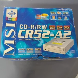 MSI Optical CD-R/RW CR52-M High Speed New In Box CD ROM - Afbeelding 1 van 4