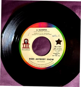 FLOWER POP PSYCH promo 45: A HANDFUL Does Anybody Know/Dying Daffodil Incident - Picture 1 of 2