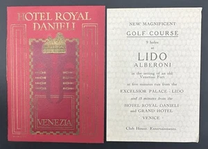 Folleto Hotel Royal Danieli Venezia Italia CIGA Visions Mighty Past Richter & Co - Imagen 1 de 24