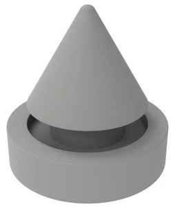 Brixwell 19-134 Gray Replacement Push-in Door Silencer - Picture 1 of 6