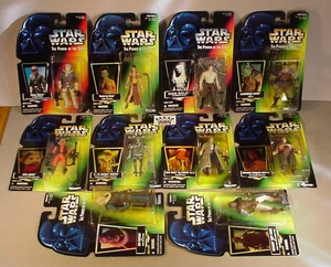 10 figuras de acción 1995-1997 Star Wars Power of the Force sin usar, en caja original, Kenner POTF #B - Imagen 1 de 8