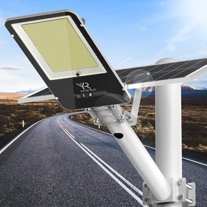 8000W Solar Street Light Outdoor, Commercial Parking Lot Lights Dusk to Dawn ... - Picture 1 of 7