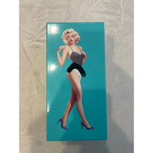 Lady Skirt Tissue Box Holder Cover Quirky Creative Funny Retro Cute Dress Blue - Picture 1 of 4