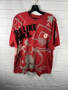 Air Jordan Be Like Mike T-Shirt Gr. XL Rot Grafik Tee Nike - Bild 1 von 7